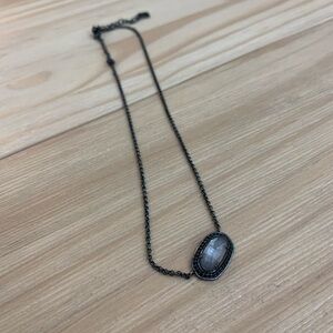 Kendra scott black elisa pendant
